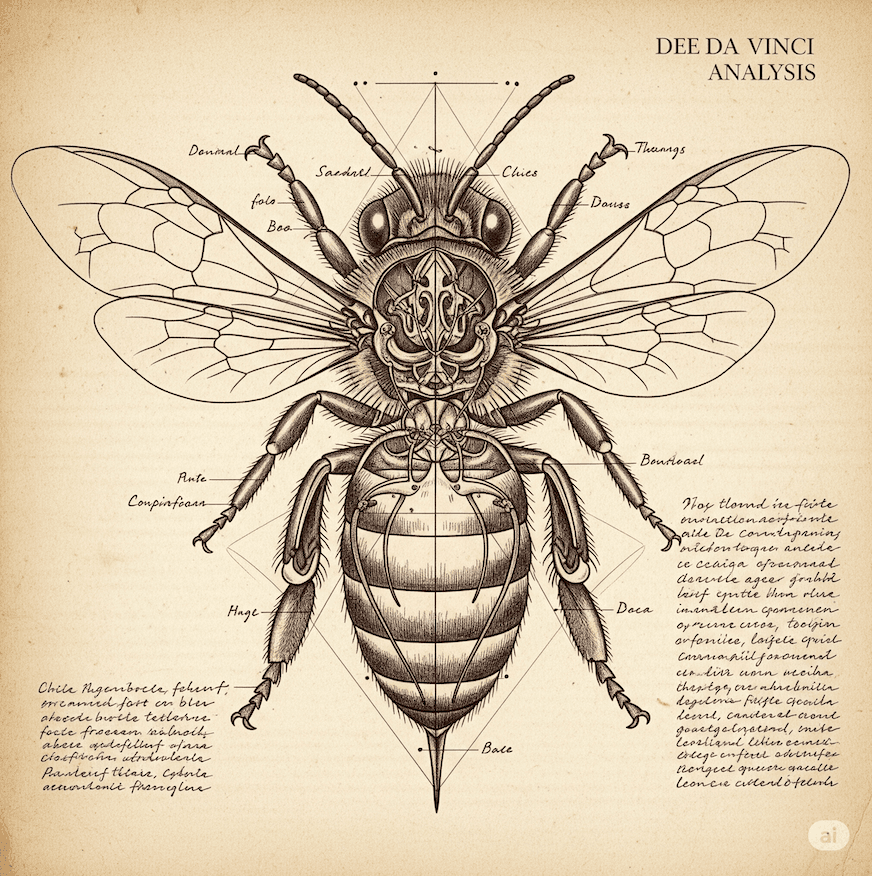 Bee anatomy visualization