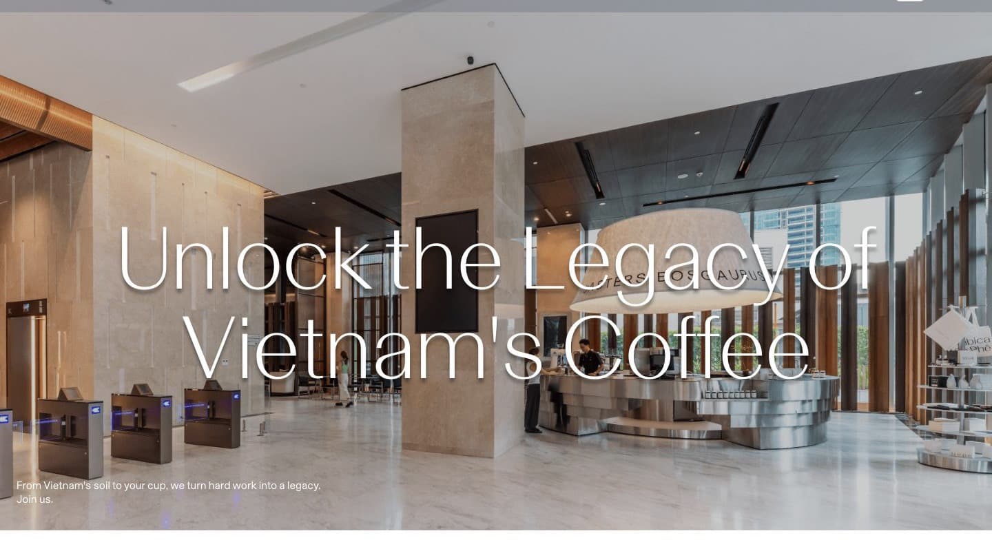 Bosgaurus Coffee: Website, cửa hàng online và blog cho thương hiệu cà phê rang xay Việt Nam, kể câu chuyện từ vùng trồng đến tách cà phê.