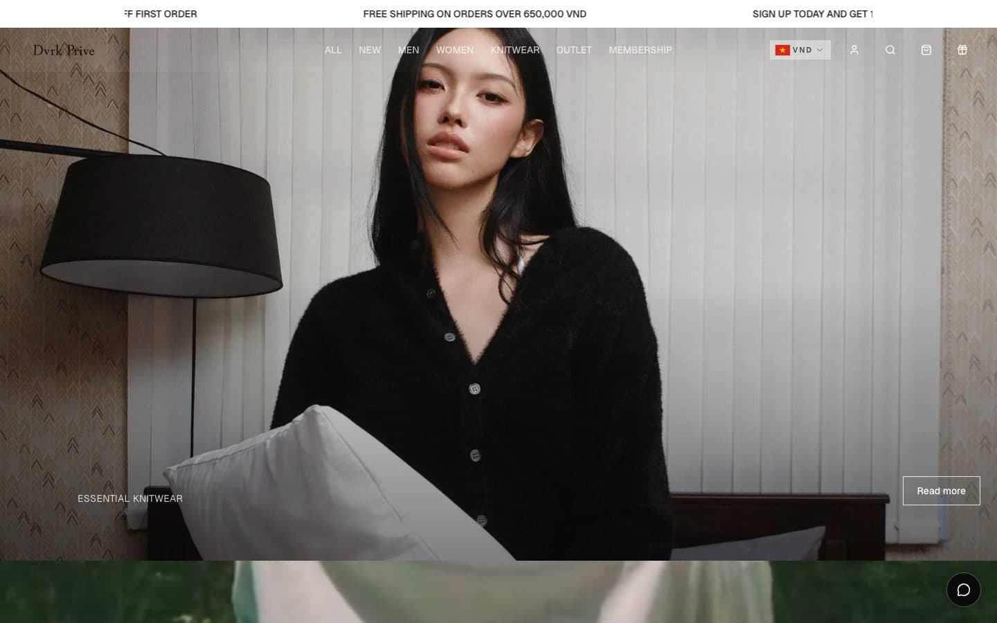 DVRK Privé: An online fashion store: a storefront for customers, an admin for the team, with payment and shipping in sync.