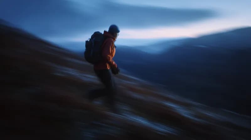 Guide reviewing a route with a hiker